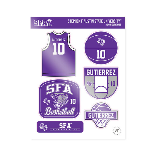 SFA - NCAA Men's Basketball : Yohan Gutierrez - Sticker Sheet-0