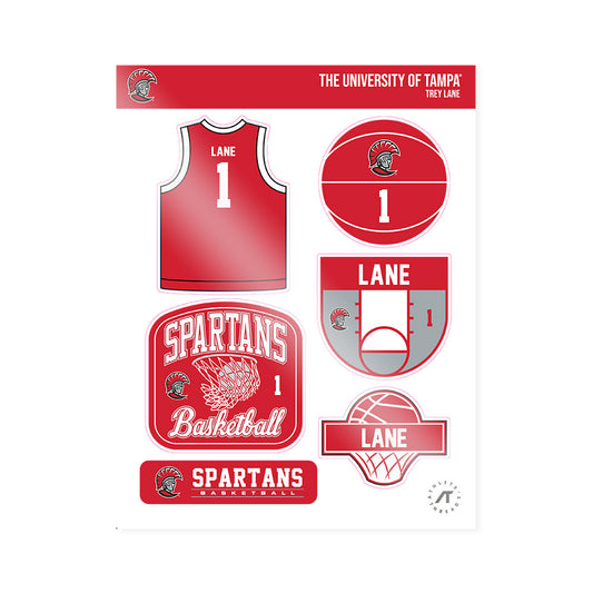 Tampa - NCAA Men's Basketball : Trey Lane - Sticker Sheet-0