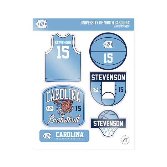 UNC - NCAA Men's Basketball : Jarin Stevenson - Sticker Sheet-0