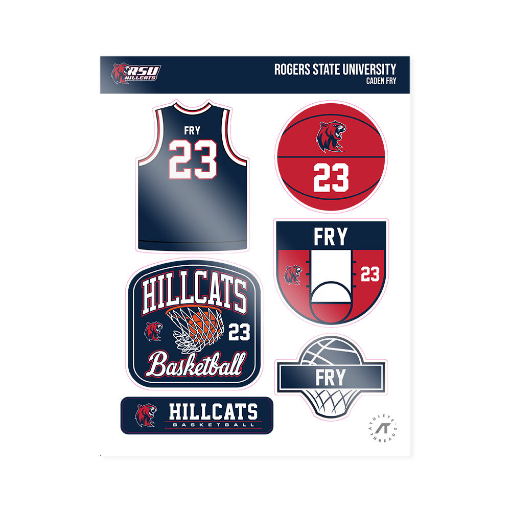 RSU - NCAA Men's Basketball : Caden Fry - Sticker Sheet-0