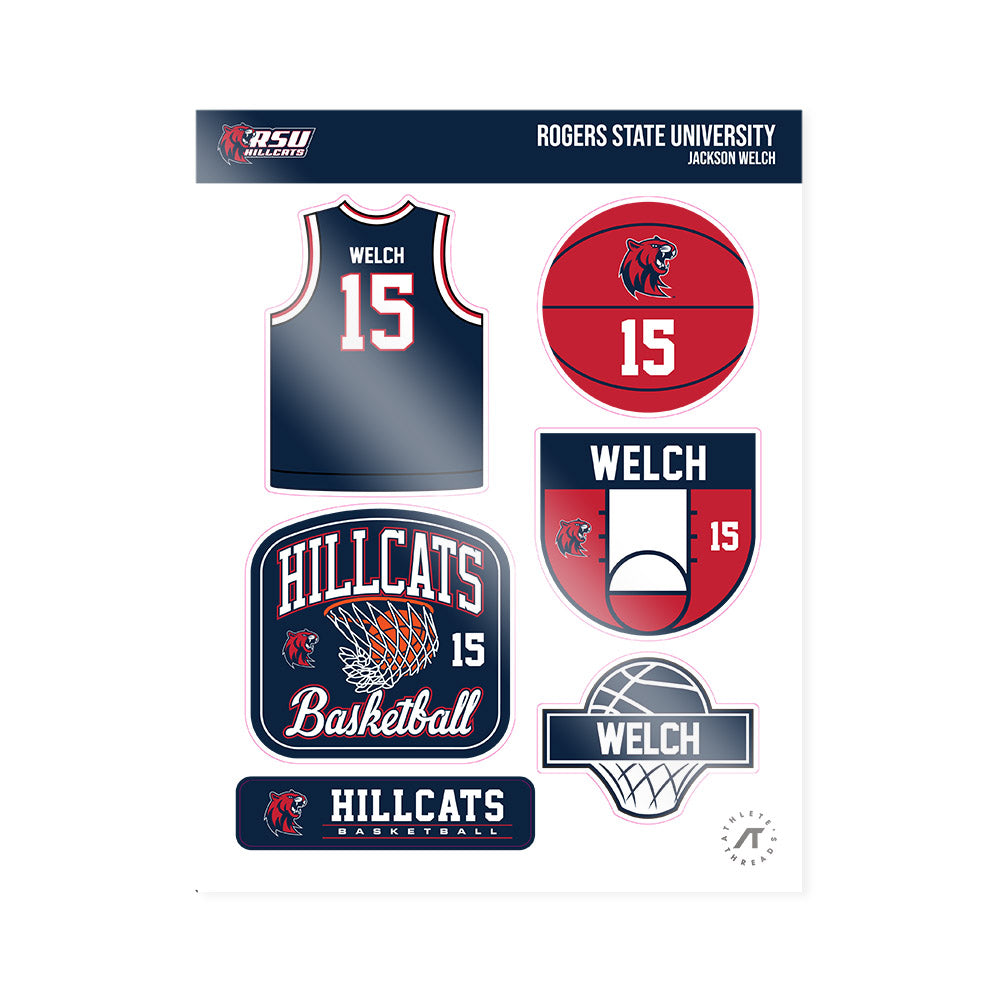 RSU - NCAA Men's Basketball : Jackson Welch - Sticker Sheet-0