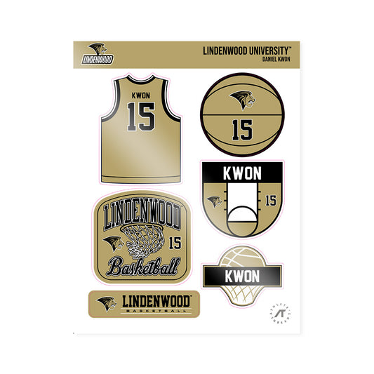 Lindenwood - NCAA Men's Basketball : Daniel Kwon - Sticker Sheet-0