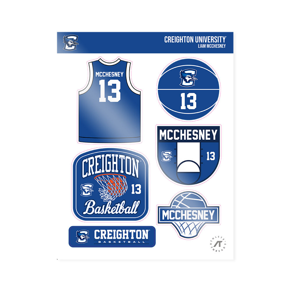 Creighton - NCAA Men's Basketball : Liam Mcchesney - Sticker Sheet-0