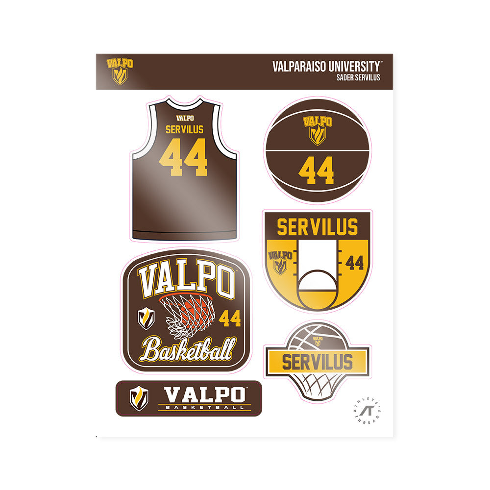 Valpo - NCAA Men's Basketball : Sader Servilus - Sticker Sheet-0