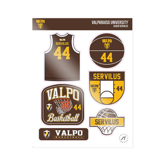 Valpo - NCAA Men's Basketball : Sader Servilus - Sticker Sheet-0