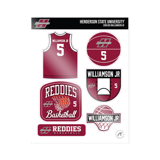 Henderson State - NCAA Men's Basketball : Corliss Williamson Jr - Sticker Sheet-0