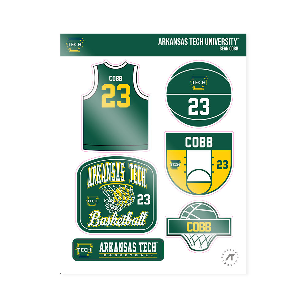ATU - NCAA Men's Basketball : Sean Cobb - Sticker Sheet-0