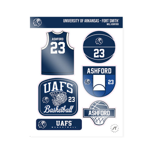 UA Fort Smith - NCAA Men's Basketball : Will Ashford - Sticker Sheet-0