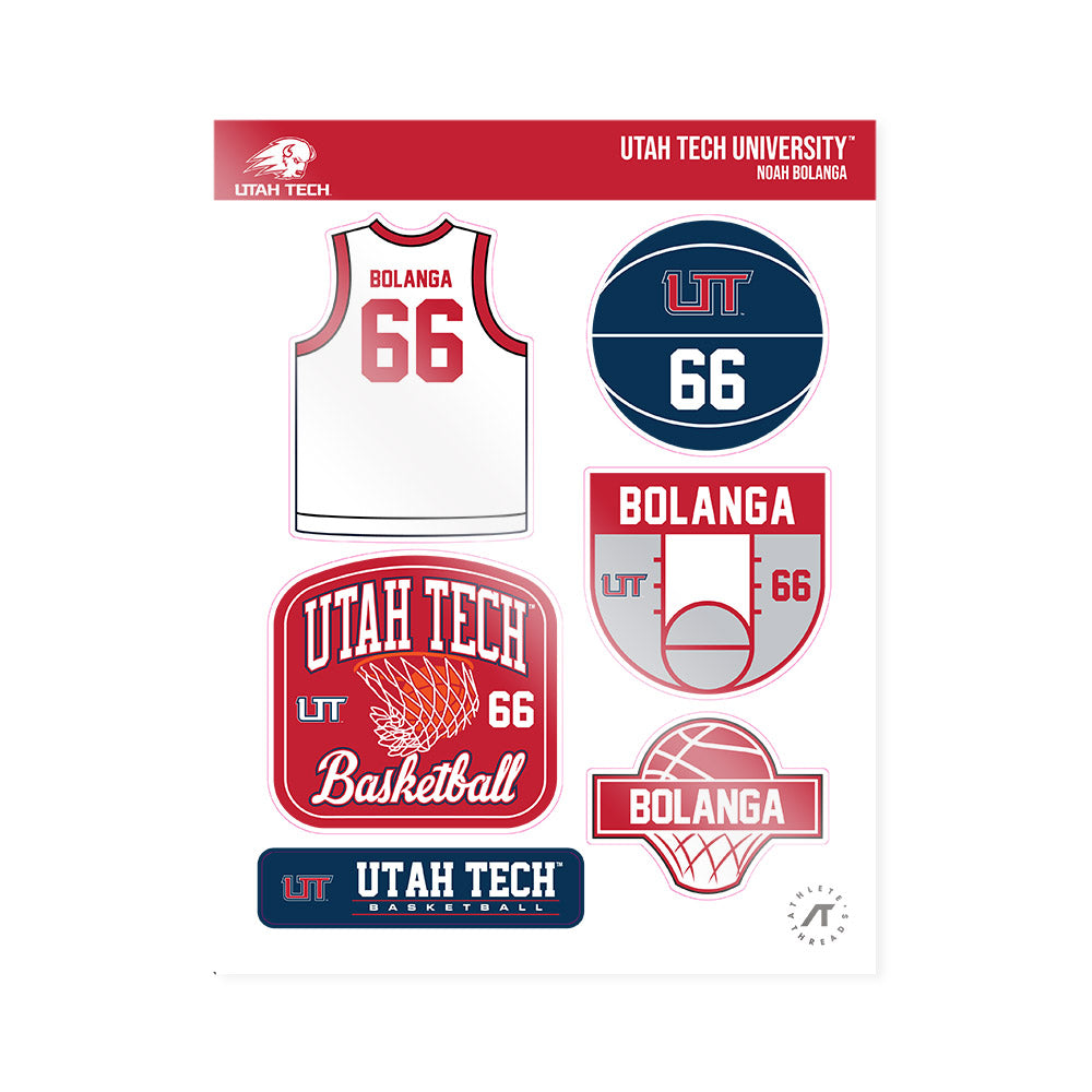 Utah Tech - NCAA Men's Basketball : Noah Bolanga - Sticker Sheet-0