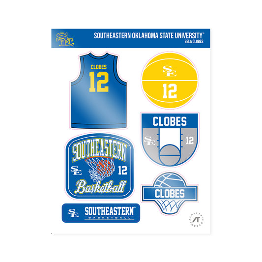 Southeastern - NCAA Men's Basketball : Bela Clobes - Sticker Sheet-0