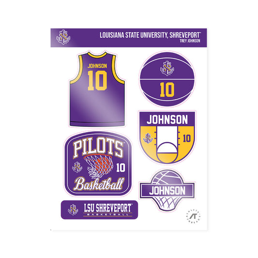 LSUS - NCAA Men's Basketball : Trey Johnson - Sticker Sheet-0