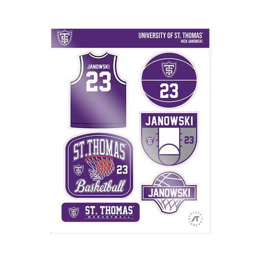 UST - NCAA Men's Basketball : Nick Janowski - Sticker Sheet-0