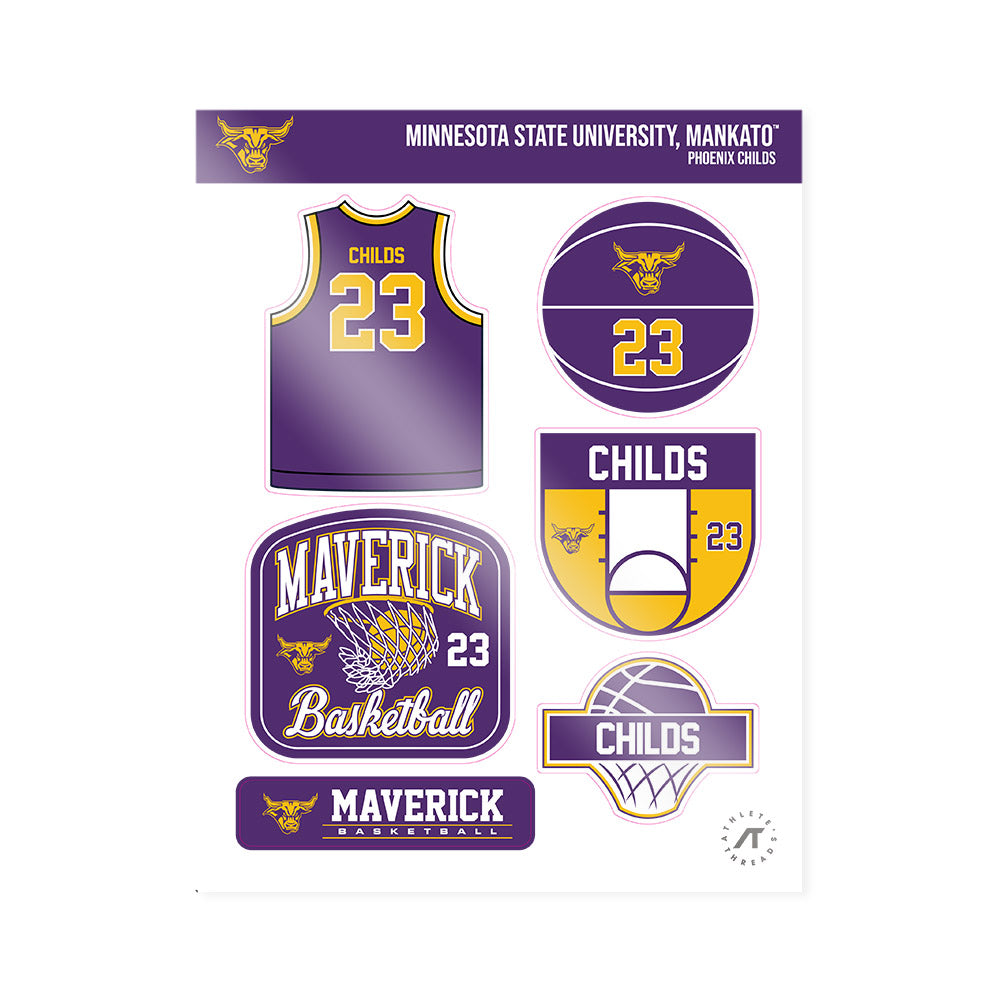 Minn. St. - NCAA Men's Basketball : Phoenix Childs - Sticker Sheet-0