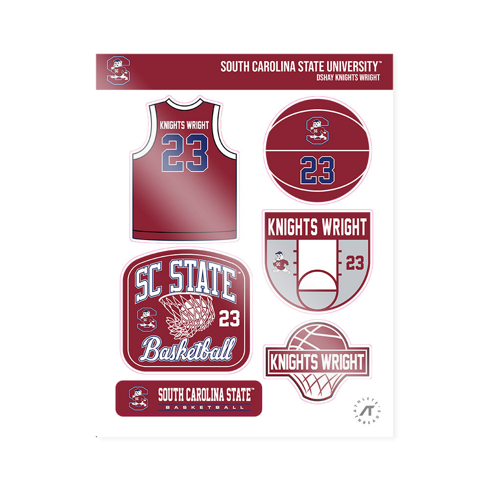 SCSU - NCAA Men's Basketball : DShay Knights Wright - Sticker Sheet-0