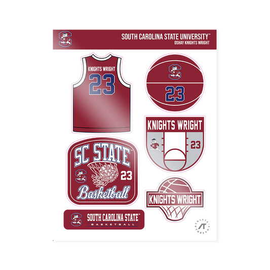 SCSU - NCAA Men's Basketball : DShay Knights Wright - Sticker Sheet-0