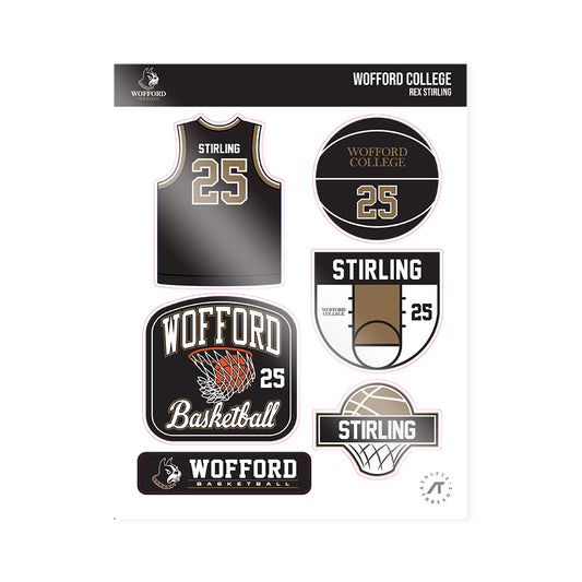 Wofford - NCAA Men's Basketball : Rex Stirling - Sticker Sheet-0
