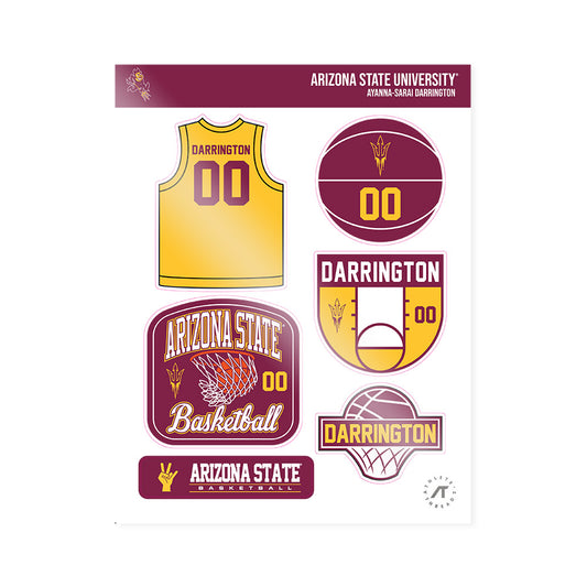 Arizona State - NCAA Women's Basketball : Ayanna-Sarai Darrington - Sticker Sheet-0