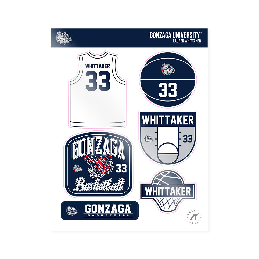 Gonzaga - NCAA Women's Basketball : Lauren Whittaker - Sticker Sheet-0