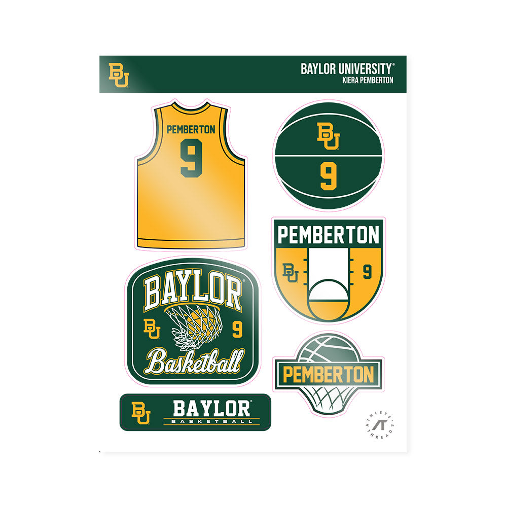 Baylor - NCAA Women's Basketball : Kiera Pemberton - Sticker Sheet-0