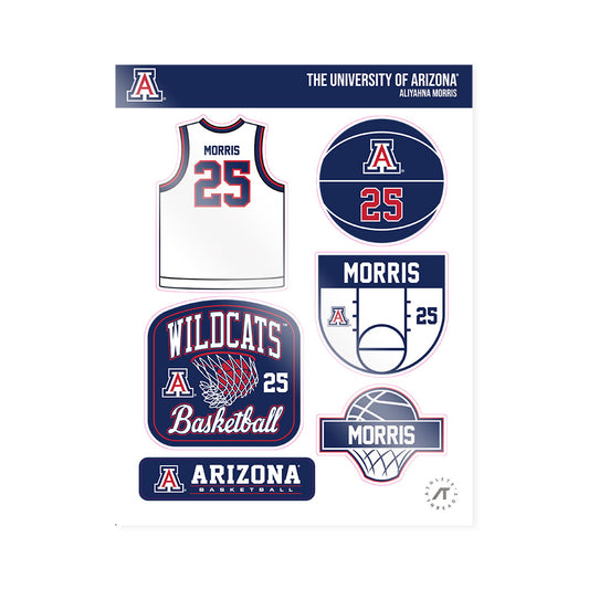 Arizona - NCAA Women's Basketball : Aliyahna Morris - Sticker Sheet-0
