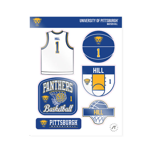 Pittsburgh - NCAA Women's Basketball : Maysen Hill - Sticker Sheet-0