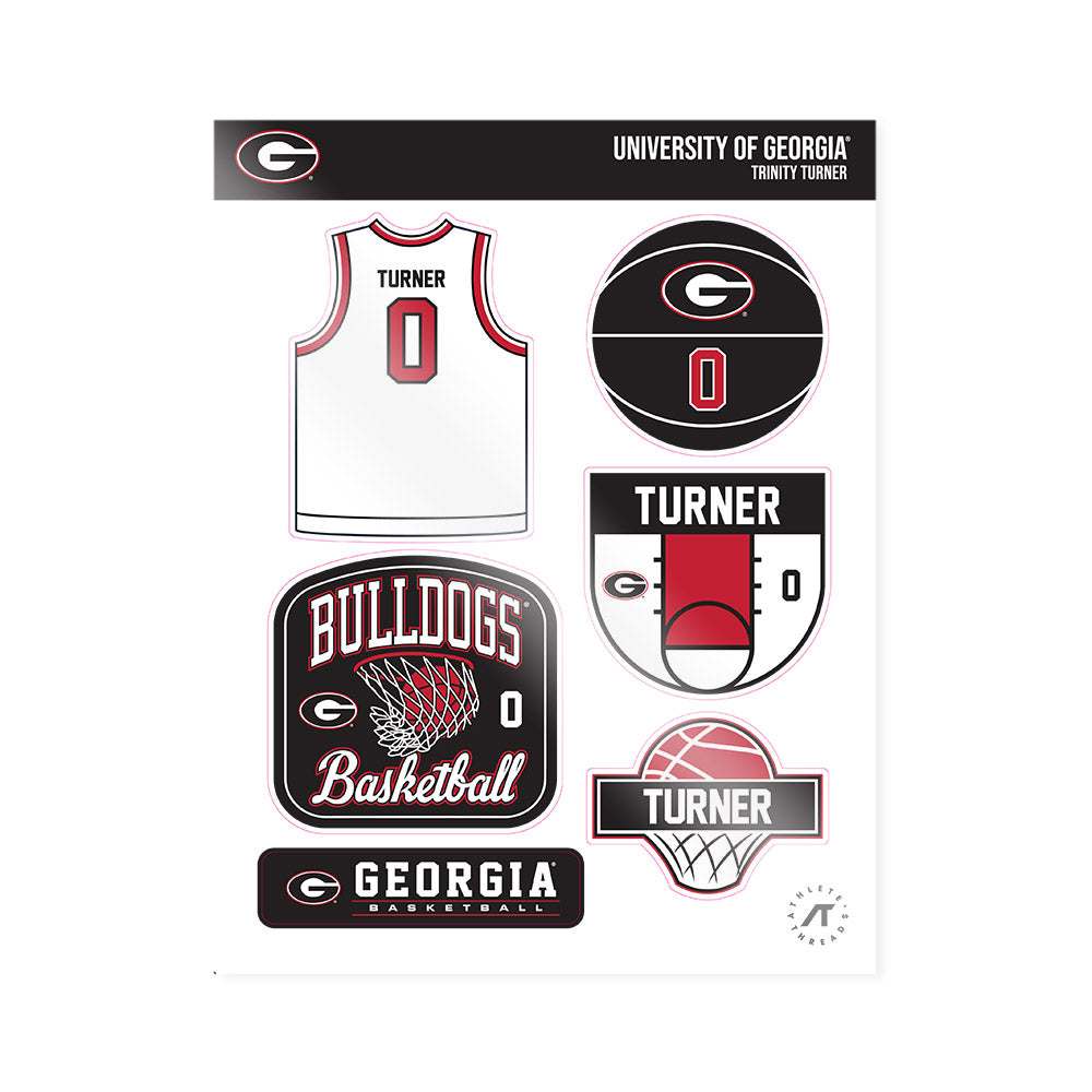 Georgia - NCAA Women's Basketball : Trinity Turner - Sticker Sheet-0