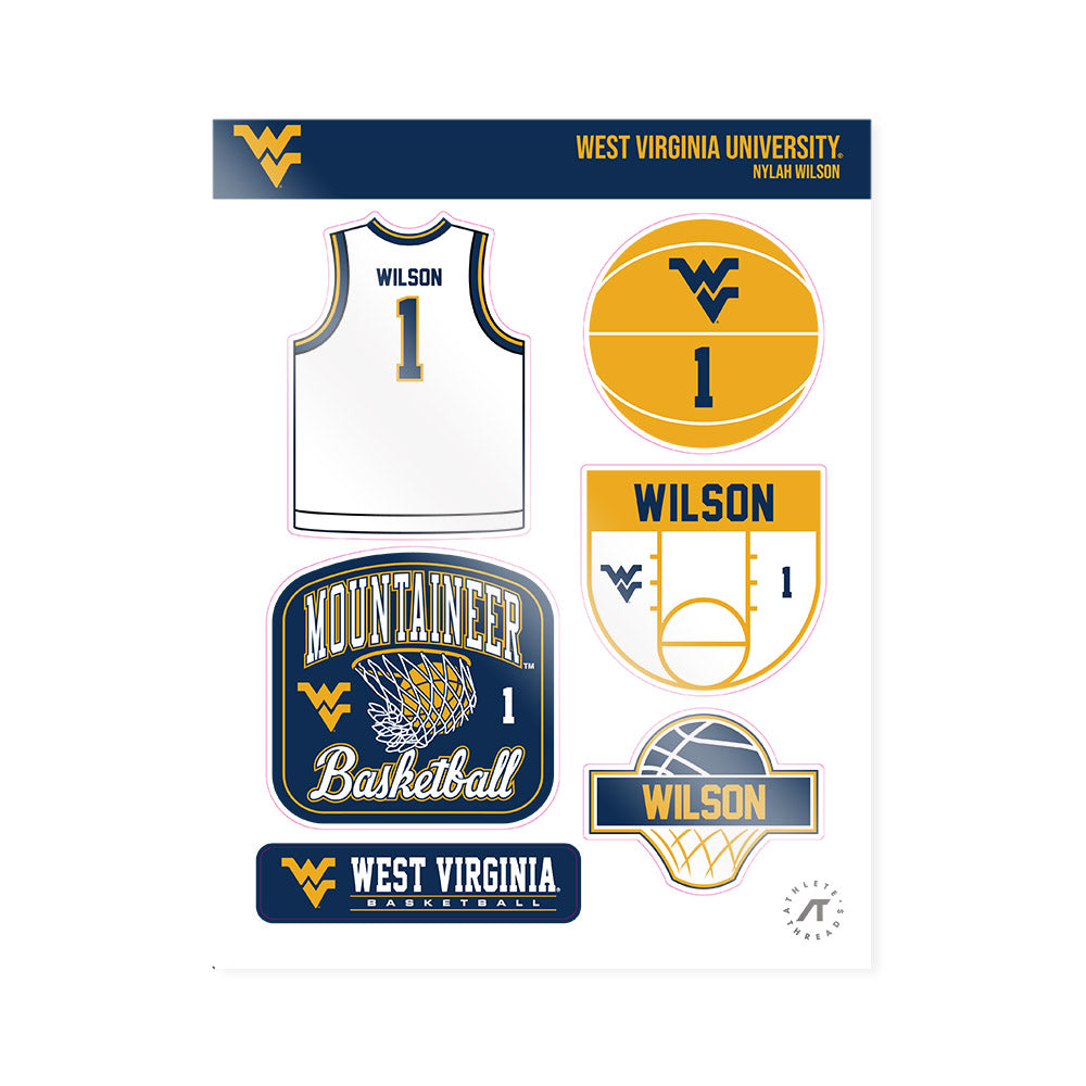 West Virginia - NCAA Women's Basketball : Nylah Wilson - Sticker Sheet-0