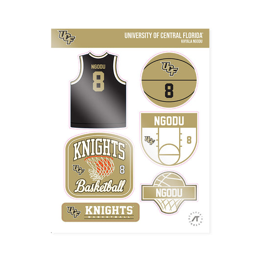 Central Florida - NCAA Women's Basketball : Khyala Ngodu - Sticker Sheet-0