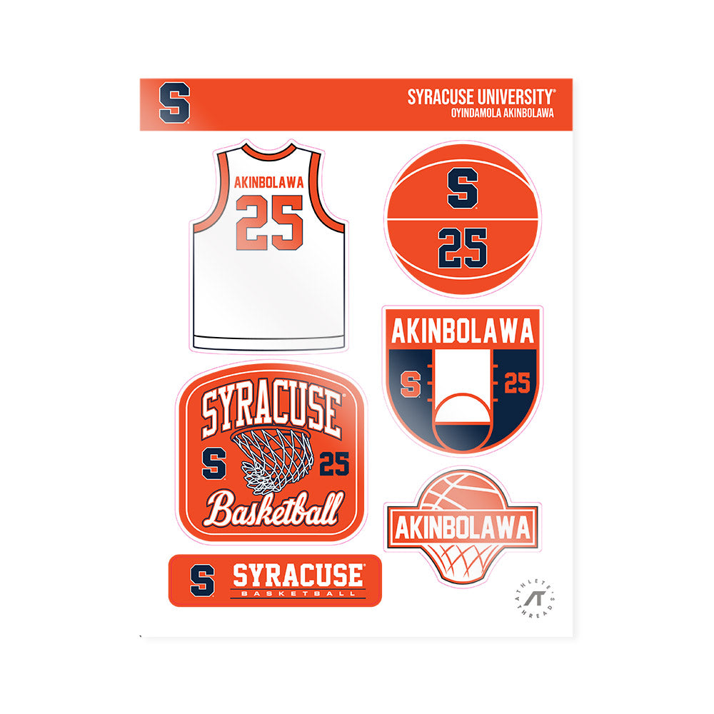 Syracuse - NCAA Women's Basketball : Oyindamola Akinbolawa - Sticker Sheet-0