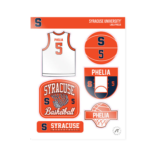 Syracuse - NCAA Women's Basketball : Laila Phelia - Sticker Sheet-0