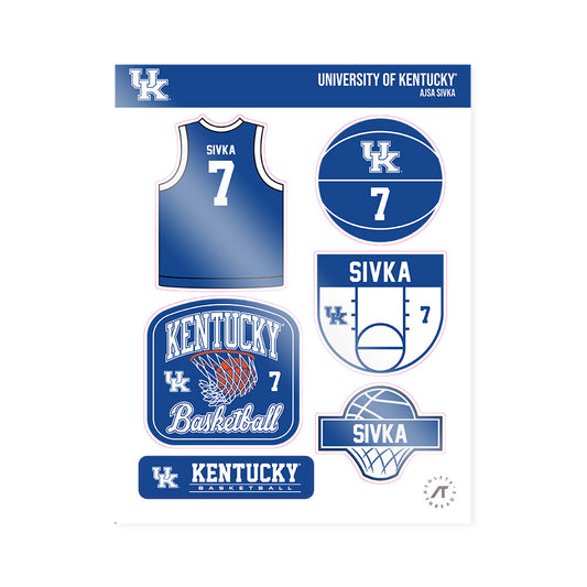 Kentucky - NCAA Women's Basketball : Ajsa Sivka - Sticker Sheet-0