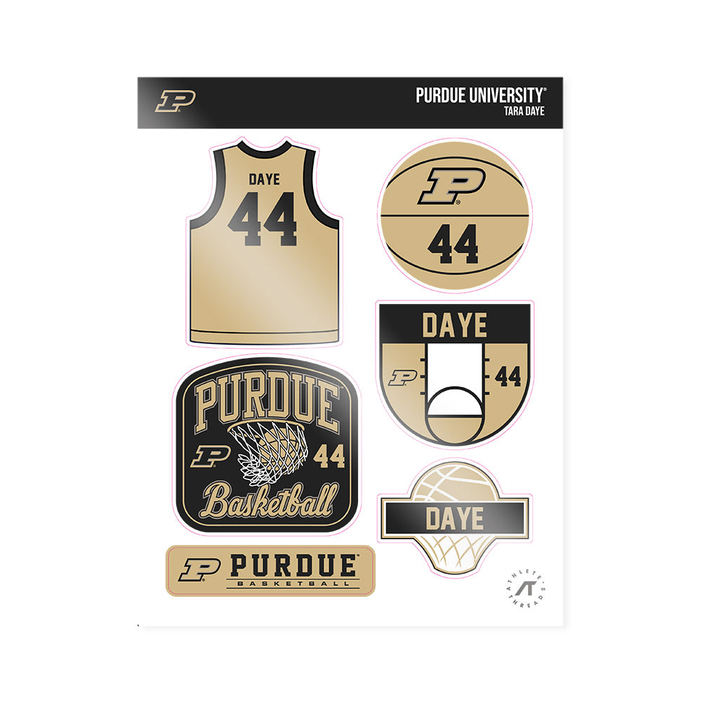 Purdue - NCAA Women's Basketball : Tara Daye - Sticker Sheet-0