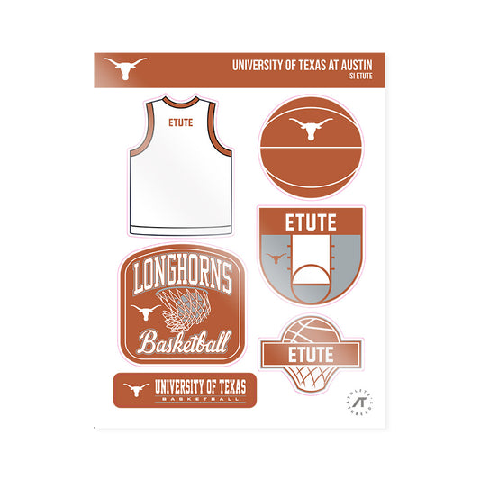 Texas - NCAA Women's Basketball : Isi Etute - Sticker Sheet-0