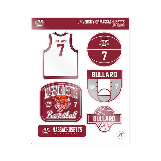 UMass - NCAA Women's Basketball : Leah Bullard - Sticker Sheet-0