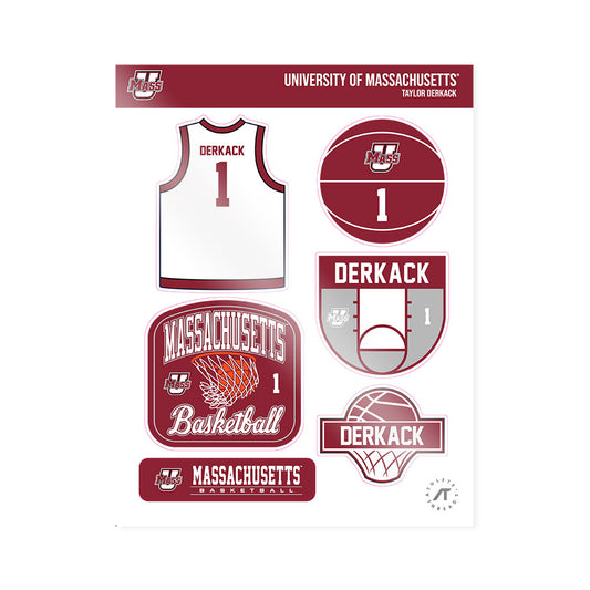 UMass - NCAA Women's Basketball : Taylor Derkack - Sticker Sheet-0