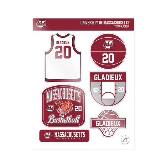 UMass - NCAA Women's Basketball : Tessa Gladieux - Sticker Sheet-0