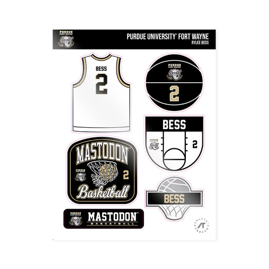 PFW - NCAA Women's Basketball : Rylee Bess - Sticker Sheet-0