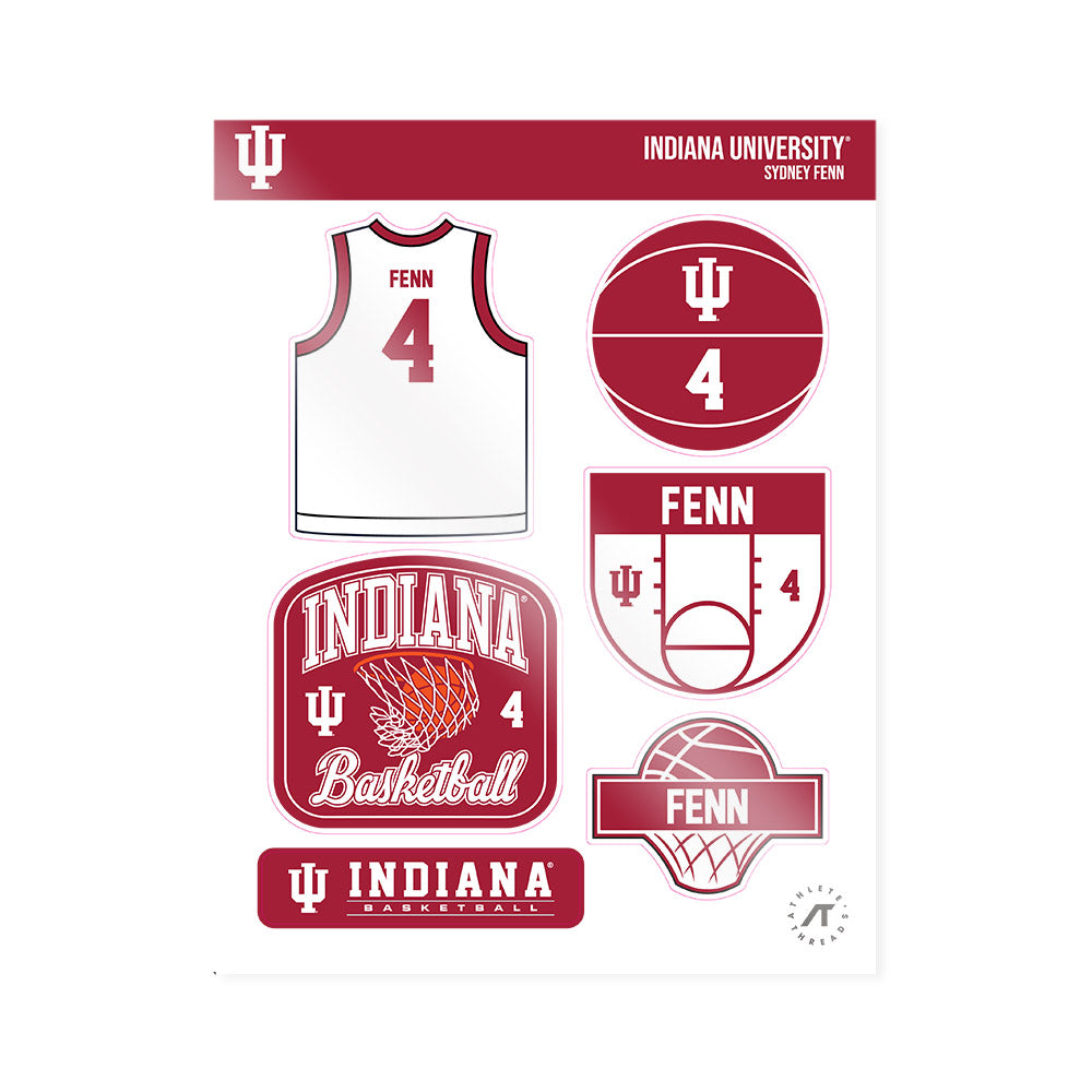 Indiana - NCAA Women's Basketball : Sydney Fenn - Sticker Sheet-0
