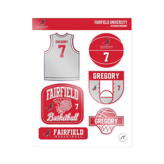 Fairfield - NCAA Women's Basketball : Keyarah Gregory - Sticker Sheet-0