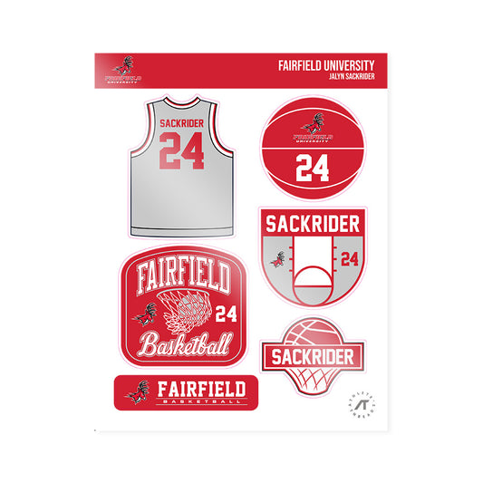 Fairfield - NCAA Women's Basketball : Jalyn Sackrider - Sticker Sheet-0