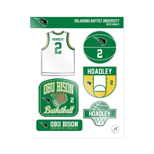 OKBU - NCAA Women's Basketball : Reese Hoadley - Sticker Sheet-0