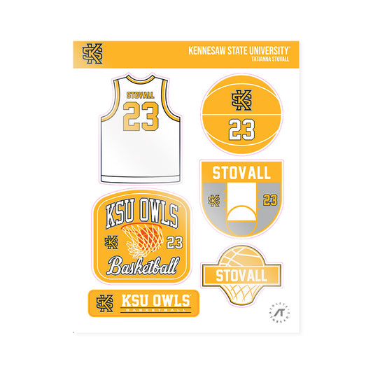 Kennesaw - NCAA Women's Basketball : TaTianna Stovall - Sticker Sheet-0