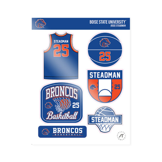 Boise State - NCAA Women's Basketball : Josee Steadman - Sticker Sheet-0