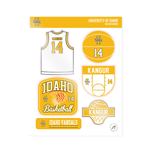 Idaho - NCAA Women's Basketball : Katlin Kangur - Sticker Sheet-0