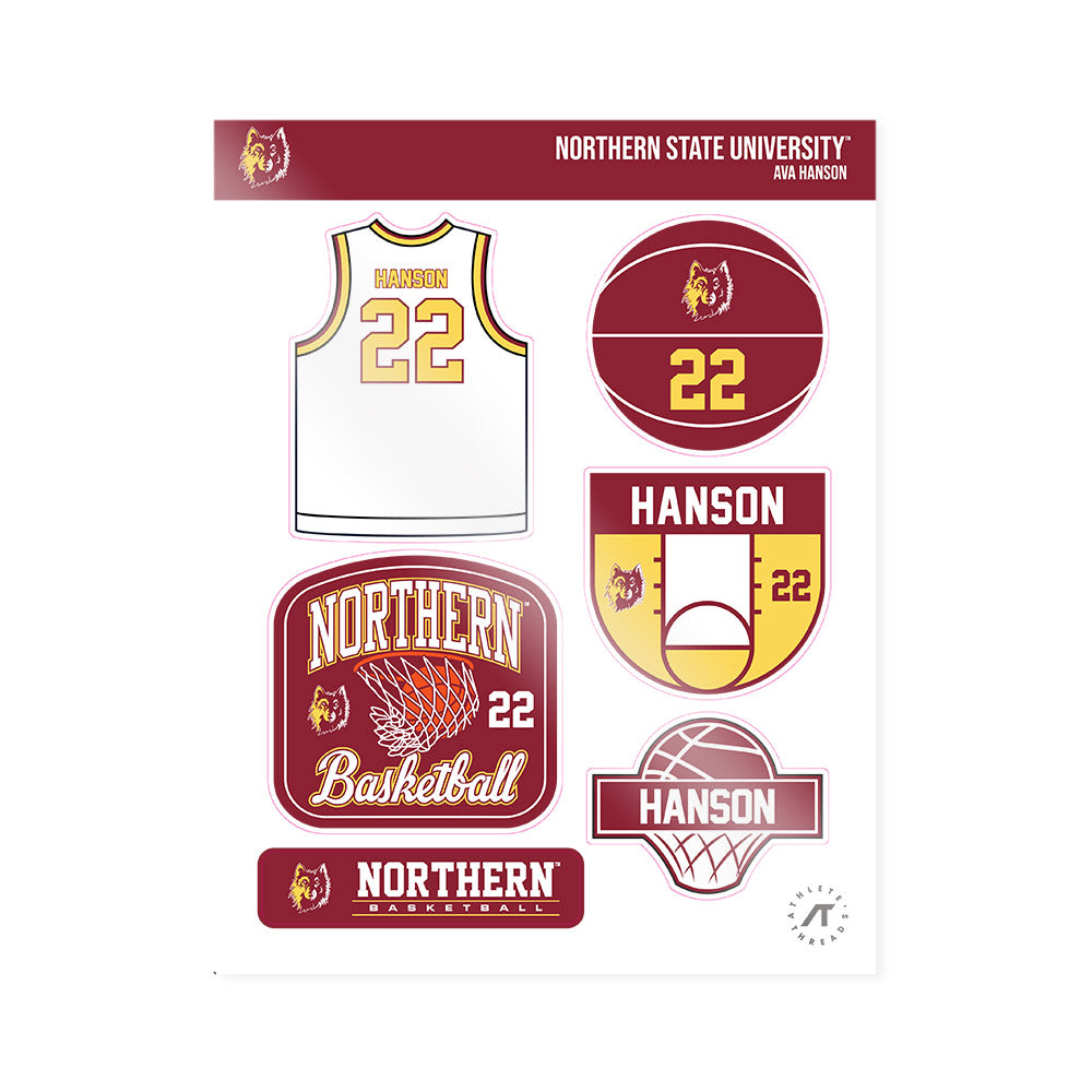 NSU - NCAA Women's Basketball : Ava Hanson - Sticker Sheet-0