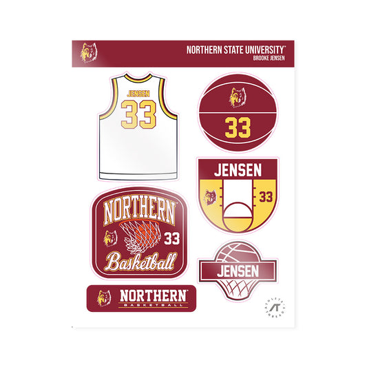 NSU - NCAA Women's Basketball : Brooke Jensen - Sticker Sheet-0