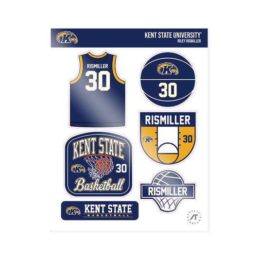 Kent State - NCAA Women's Basketball : Riley Rismiller - Sticker Sheet-0