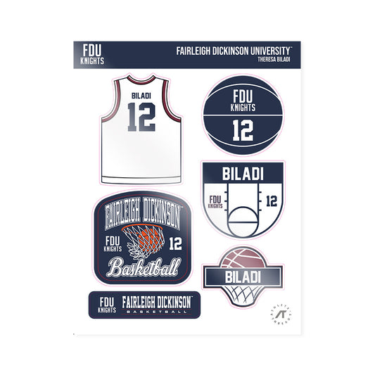 FDU - NCAA Women's Basketball : Theresa BILADI - Sticker Sheet-0