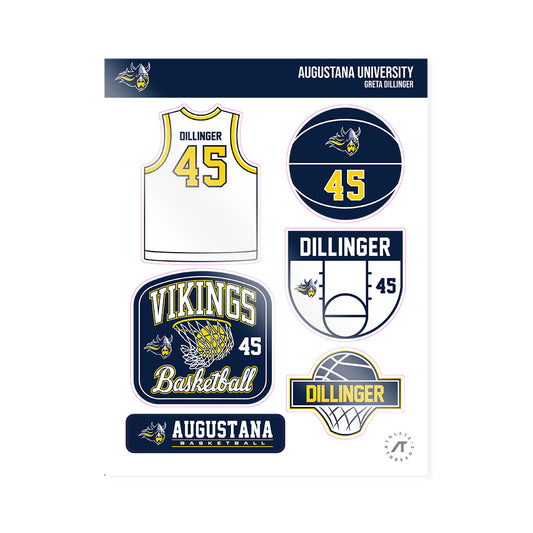 AU - NCAA Women's Basketball : Greta Dillinger - Sticker Sheet-0