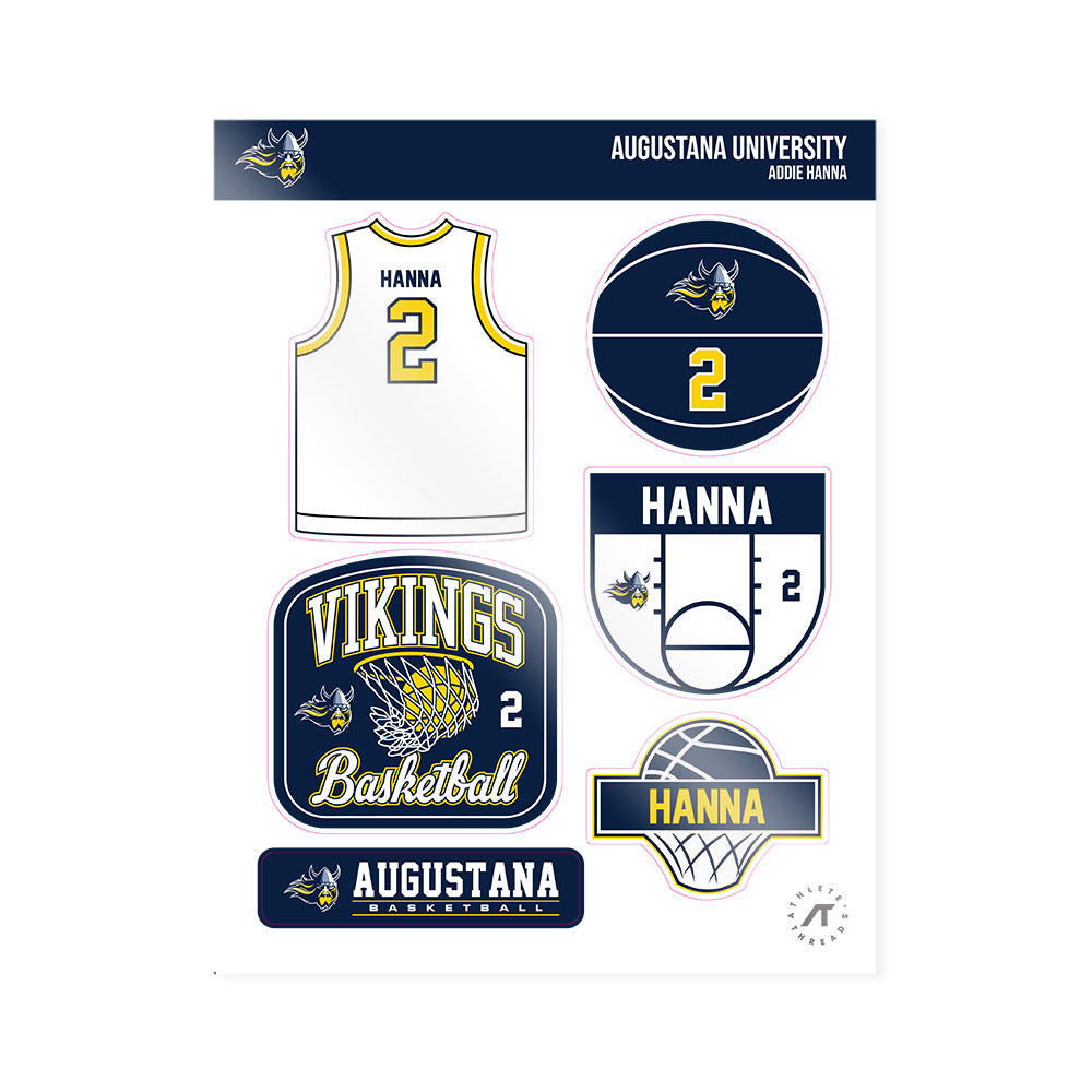 AU - NCAA Women's Basketball : Addie Hanna - Sticker Sheet-0